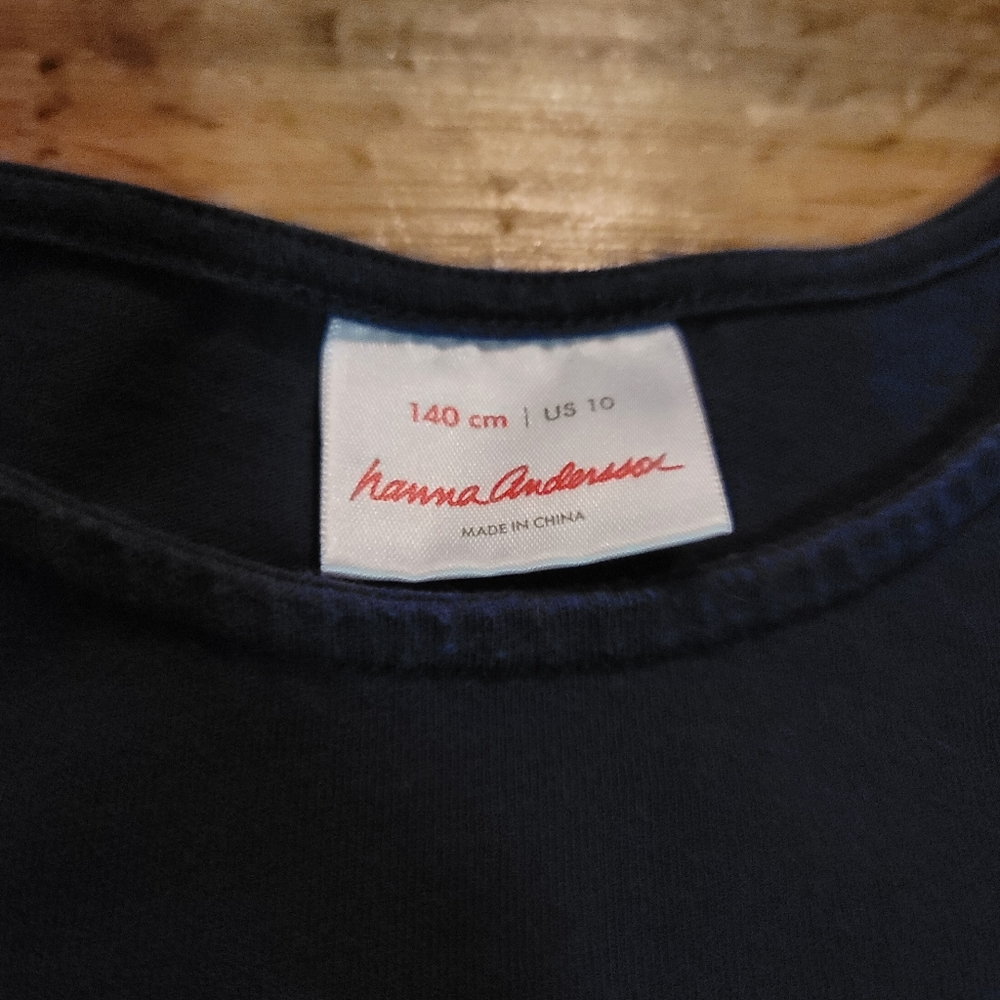 HANNA ANDERSON Navy Blue Unicorn Pocket Dress - Picture 3 of 4